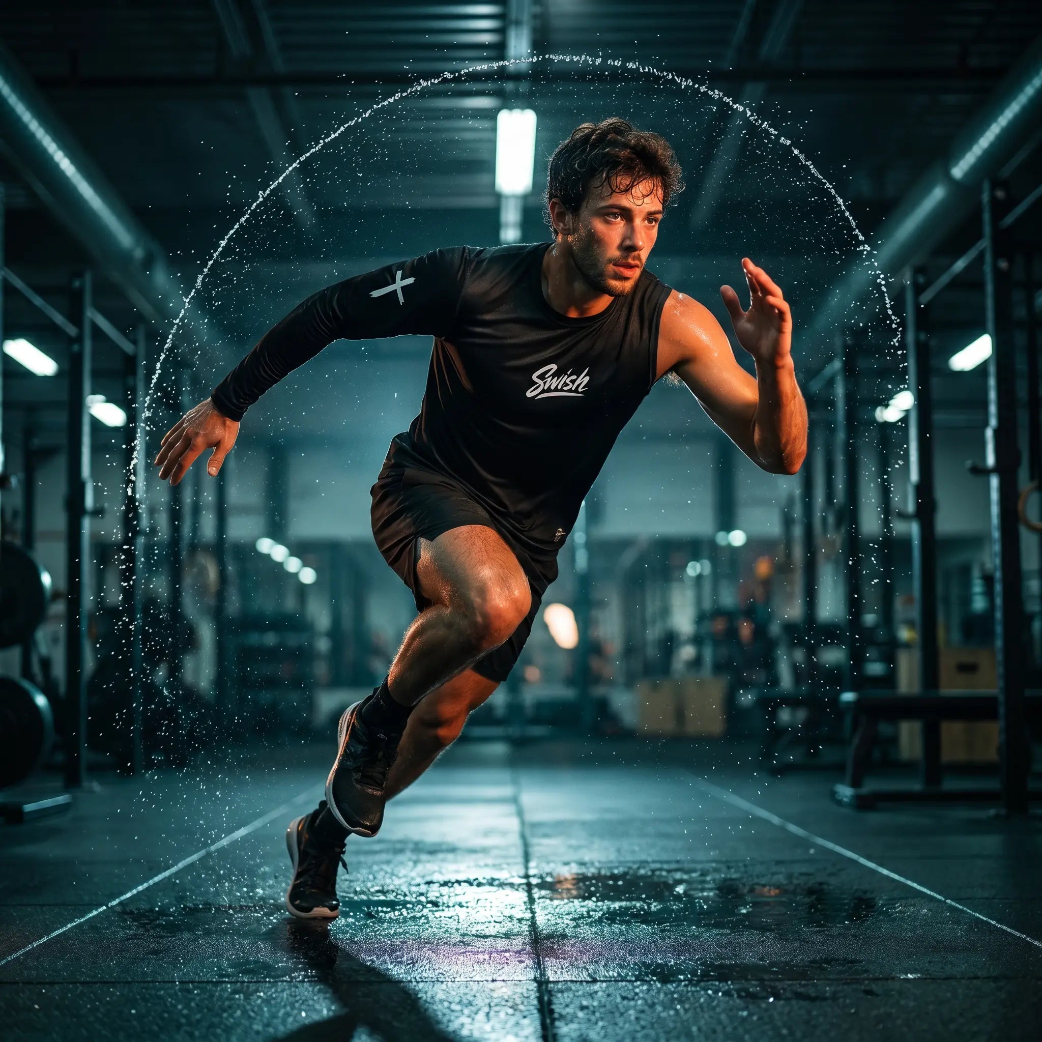 One-Sleeve Cross Compression Black