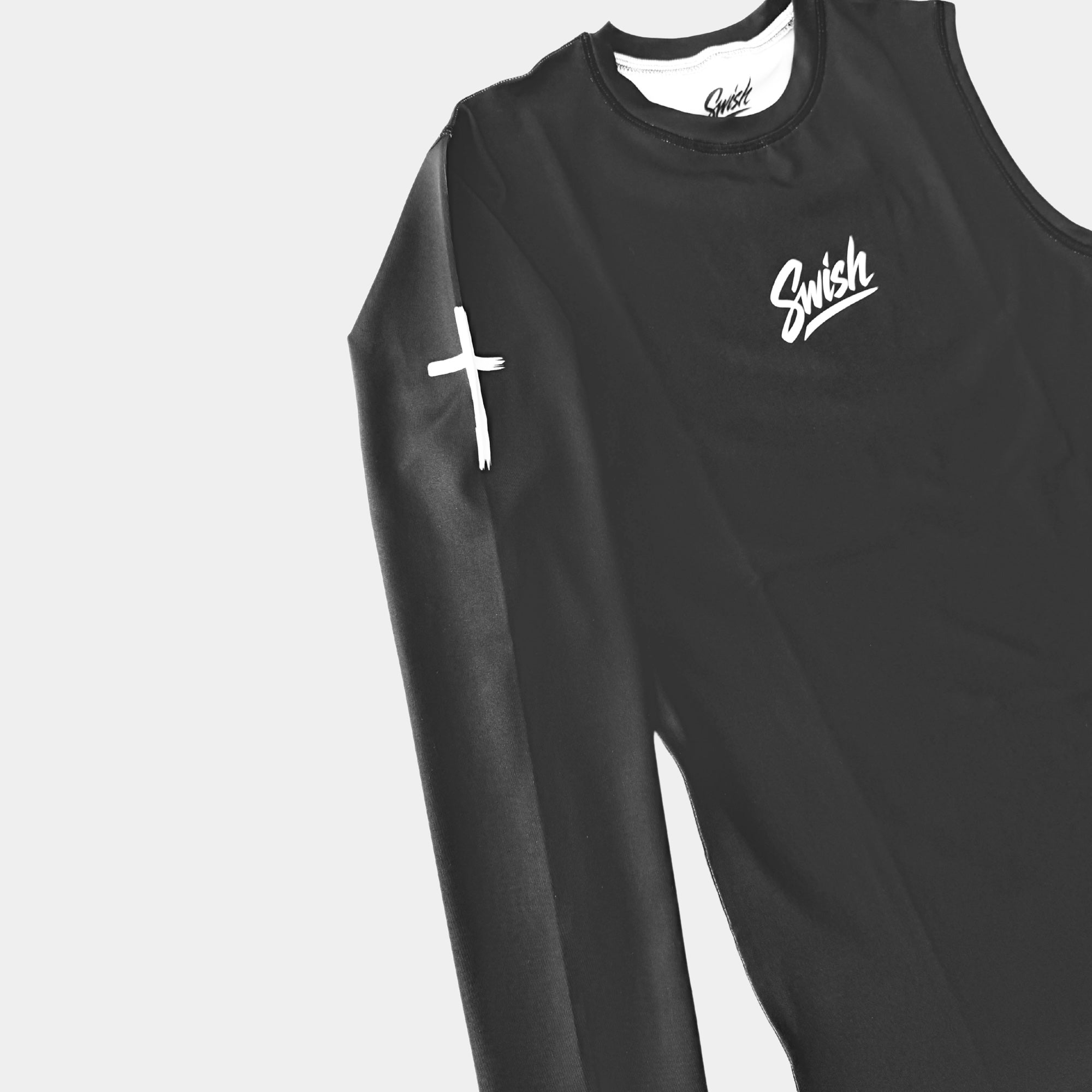 One-Sleeve Cross Compression Black