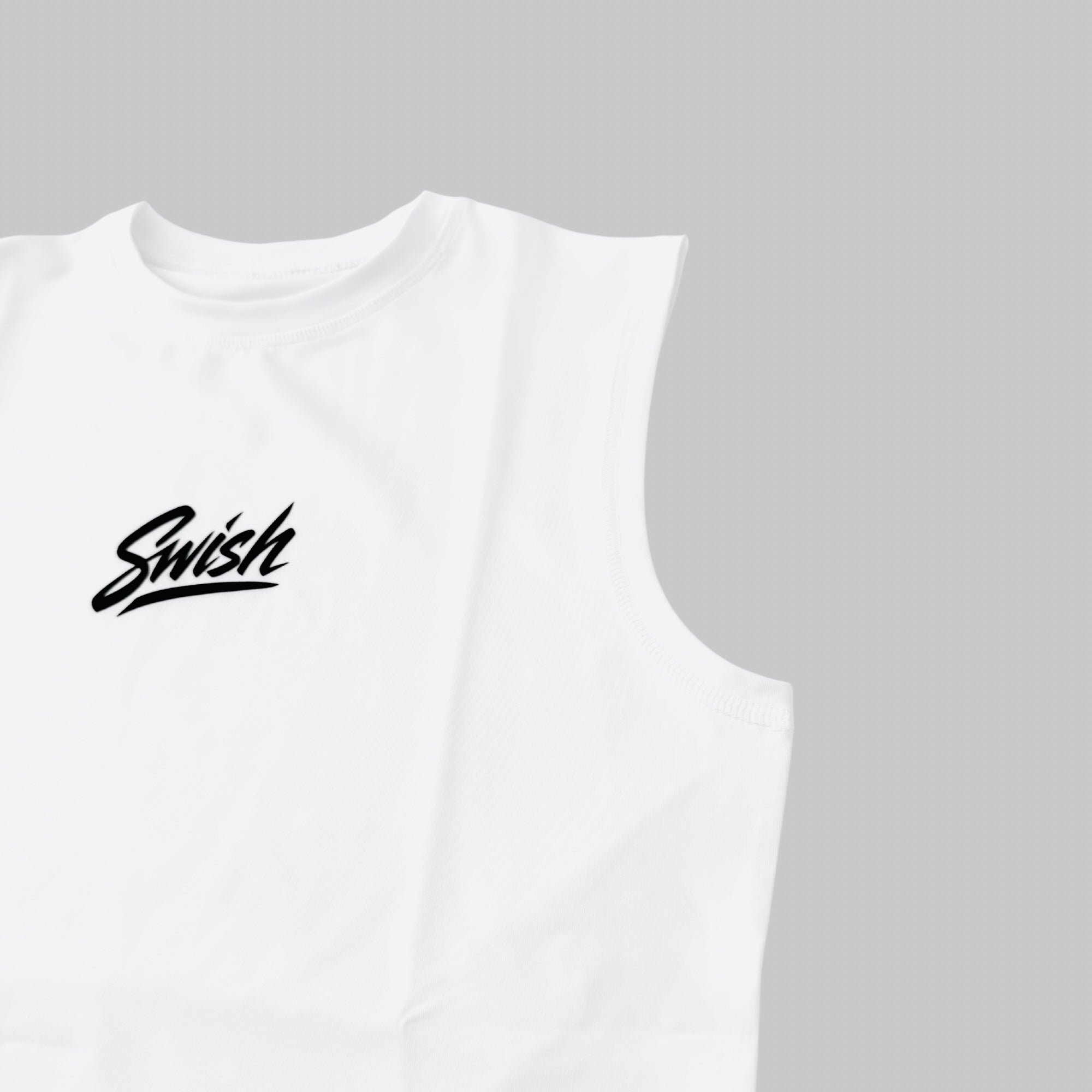 One-Sleeve Cross Compression White