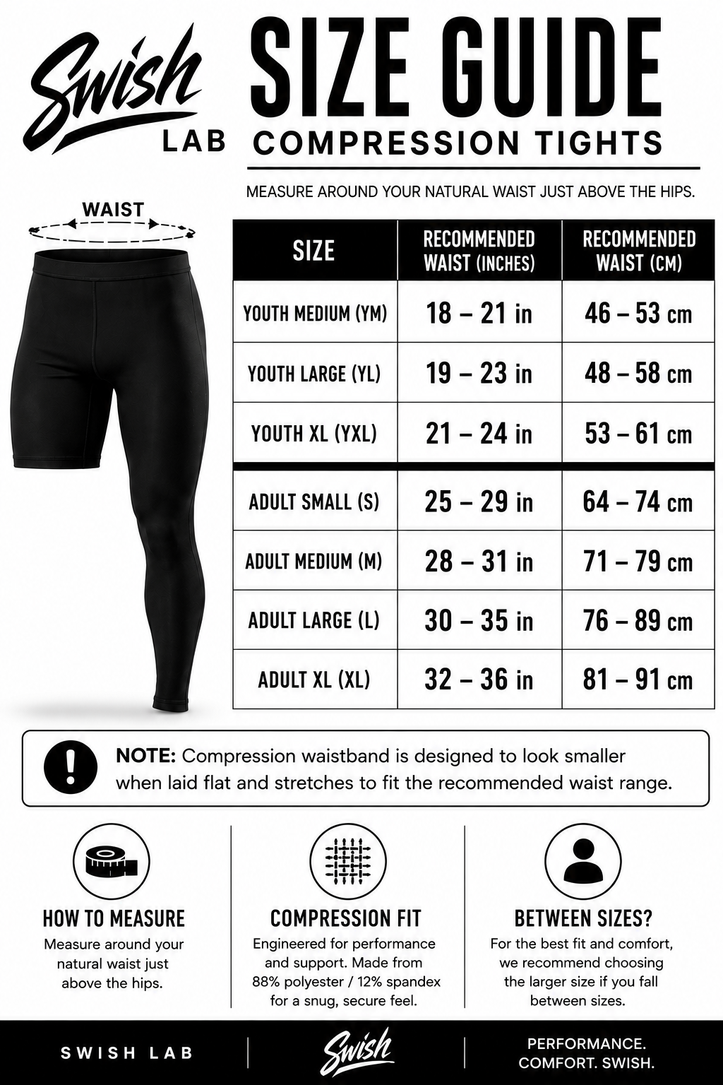 WHITE SINGLE-LEG COMPRESSION TIGHTS